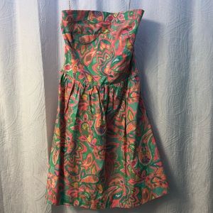 Lilly Pulitzer strapless dress